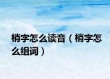 梢字怎么讀音（梢字怎么組詞）