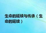 生命的延續(xù)與傳承（生命的延續(xù)）