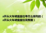 z開頭火車硬座座位號怎么排列的（z開頭火車硬座座位完整圖）