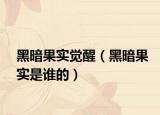 黑暗果實(shí)覺(jué)醒（黑暗果實(shí)是誰(shuí)的）