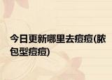 今日更新哪里去痘痘(膿包型痘痘)