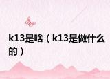 k13是啥（k13是做什么的）