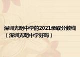 深圳光明中學(xué)的2021錄取分數(shù)線（深圳光明中學(xué)好嗎）