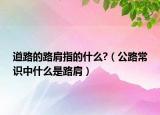 道路的路肩指的什么?（公路常識(shí)中什么是路肩）