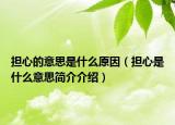 擔(dān)心的意思是什么原因（擔(dān)心是什么意思簡(jiǎn)介介紹）