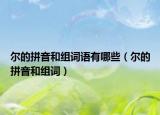 爾的拼音和組詞語有哪些（爾的拼音和組詞）