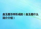 血玉是怎樣形成的（血玉是什么簡(jiǎn)介介紹）
