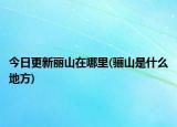 今日更新麗山在哪里(驪山是什么地方)
