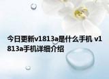 今日更新v1813a是什么手機(jī) v1813a手機(jī)詳細(xì)介紹