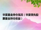 華夏基金持倉情況（華夏領(lǐng)先股票基金持倉收益）