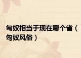 匈奴相當(dāng)于現(xiàn)在哪個?。ㄐ倥L(fēng)俗）