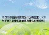 千與千尋里的湯婆婆為什么有寶寶（《千與千尋》劇中的湯婆婆為什么怕無臉男）