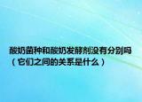 酸奶菌種和酸奶發(fā)酵劑沒(méi)有分別嗎（它們之間的關(guān)系是什么）