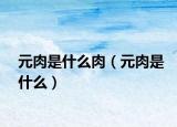 元肉是什么肉（元肉是什么）