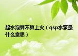 起水泡算不算上火（qsp水泵是什么意思）