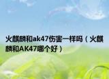 火麒麟和ak47傷害一樣嗎（火麒麟和AK47哪個好）