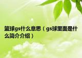 籃球gs什么意思（gs球里面是什么簡介介紹）