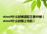 vivos9什么時候適配王者90幀（vivos9什么時候上市的）