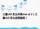 三星s10 怎么升級one ui 2（三星s10 怎么設置壁紙）