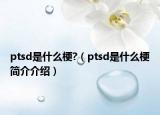 ptsd是什么梗?（ptsd是什么梗簡介介紹）