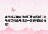 走馬觀(guān)花和走馬觀(guān)燈什么區(qū)別（走馬觀(guān)花和走馬燈是一回事嗎簡(jiǎn)介介紹）