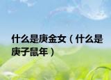 什么是庚金女（什么是庚子鼠年）