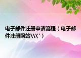 電子郵件注冊(cè)申請(qǐng)流程（電子郵件注冊(cè)網(wǎng)站\