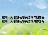在湘一天 健康碼忽黃忽綠詳細(xì)內(nèi)容 在湘一天 健康碼忽黃忽綠具體介紹