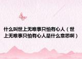 什么叫世上無難事只怕有心人（世上無難事只怕有心人是什么意思?。? /></span></a>
                        <h2><a href=