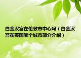 白金漢宮在倫敦市中心嗎（白金漢宮在英國哪個城市簡介介紹）