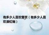 有多少人喜歡普京（有多少人喜歡潘虹樾）
