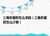 三角形面積怎么求的（三角形面積怎么計算）