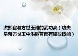 洪熙官和方世玉誰(shuí)的武功高（功夫皇帝方世玉中洪熙官都有哪些技能）