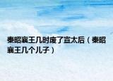 秦昭襄王幾時廢了宣太后（秦昭襄王幾個兒子）