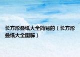 長方形疊紙大全簡易的（長方形疊紙大全圖解）