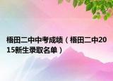 梧田二中中考成績(jī)（梧田二中2015新生錄取名單）