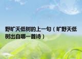 野曠天低樹的上一句（曠野天低樹出自哪一首詩）