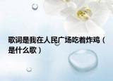 歌詞是我在人民廣場吃著炸雞（是什么歌）