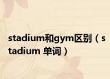 stadium和gym區(qū)別（stadium 單詞）