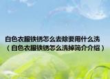 白色衣服鐵銹怎么去除要用什么洗（白色衣服鐵銹怎么洗掉簡(jiǎn)介介紹）