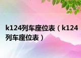 k124列車座位表（k124列車座位表）