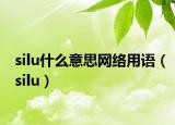 silu什么意思網(wǎng)絡(luò)用語(yǔ)（silu）