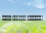 蒂娜特納《你無(wú)與倫比》這首歌哪有?。ǖ倌忍丶{《你無(wú)與倫比》這首歌哪有?。? /></span></a>
                        <h2><a href=
