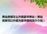 黃鉆貴族怎么升級(jí)豪華黃鉆（黃鉆貴族可以升級(jí)為豪華版嗎簡(jiǎn)介介紹）