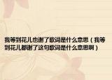 我等到花兒也謝了歌詞是什么意思（我等到花兒都謝了這句歌詞是什么意思?。? /></span></a>
                        <h2><a href=