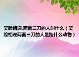 笑臉相迎,兩面三刀的人叫什么（笑臉相迎兩面三刀的人是指什么動物）