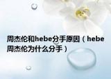 周杰倫和hebe分手原因（hebe周杰倫為什么分手）