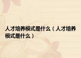 人才培養(yǎng)模式是什么（人才培養(yǎng)模式是什么）