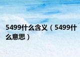5499什么含義（5499什么意思）