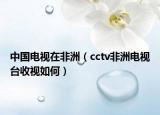 中國電視在非洲（cctv非洲電視臺收視如何）